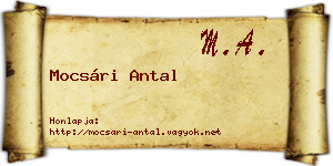 Mocsári Antal névjegykártya
